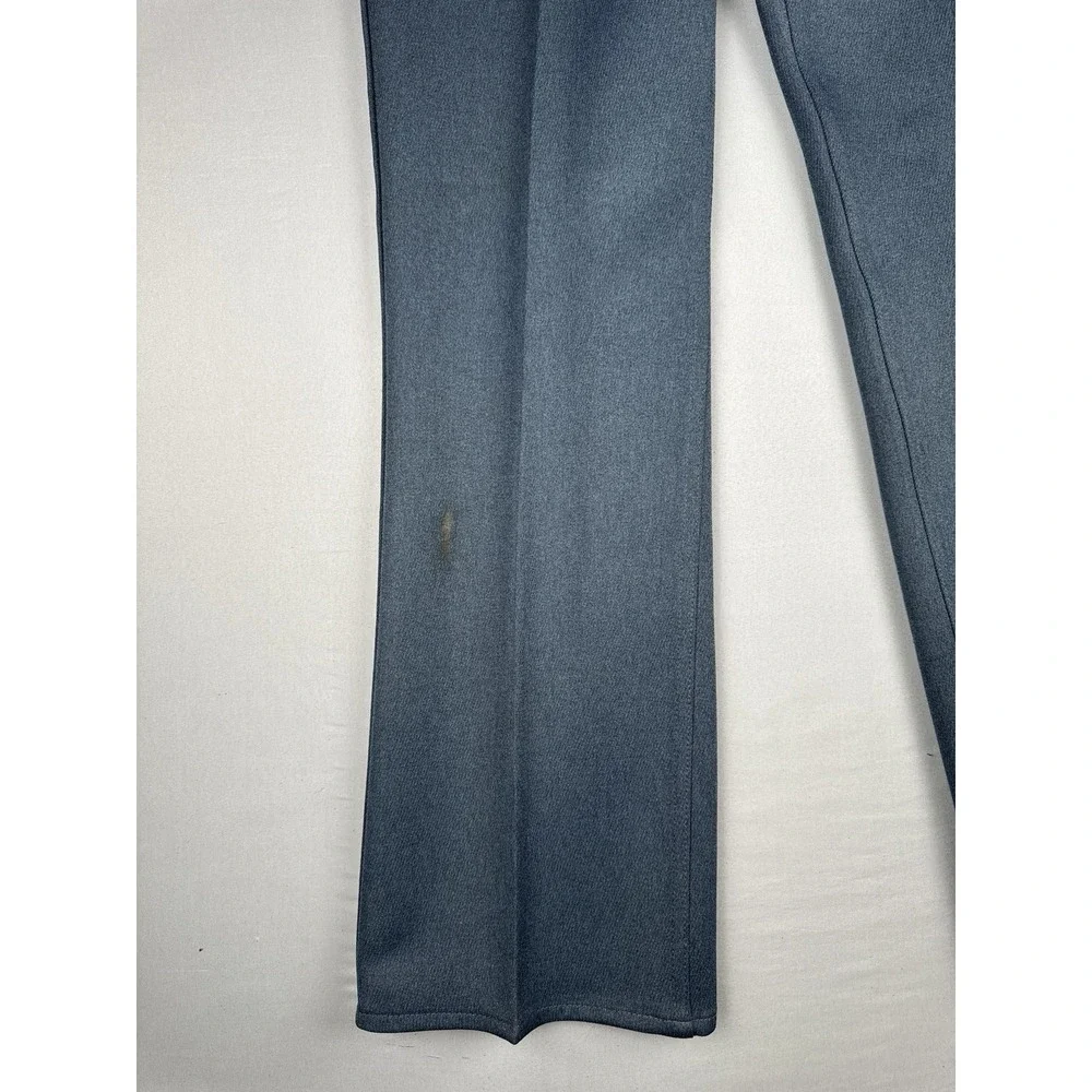 Vintage 80s Levi's 517 Sta-Prest Pants 38x33 USA Blue Polyester Bootcut